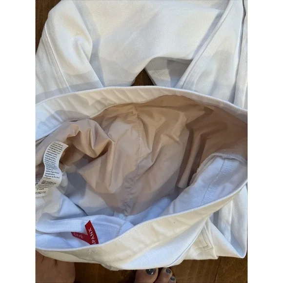SPANX Women's White Jean-ish Ankle Leggings Pull On 20018R Size L - Picture 6 of 7